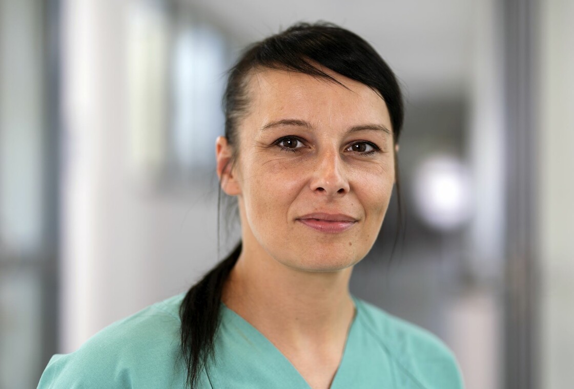 Carola Wolter, Pflegekraft in der Notaufnahme Diakonissenkrankenhaus Leipzig